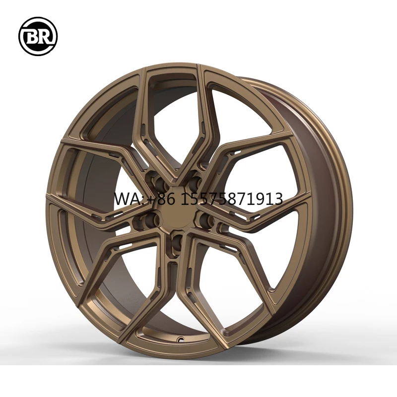 

Кованые гоночные диски с полным матовым бронзовым покрытием, глубокой полкой и полированной кромкой, 18-26 дюймов, 5*130