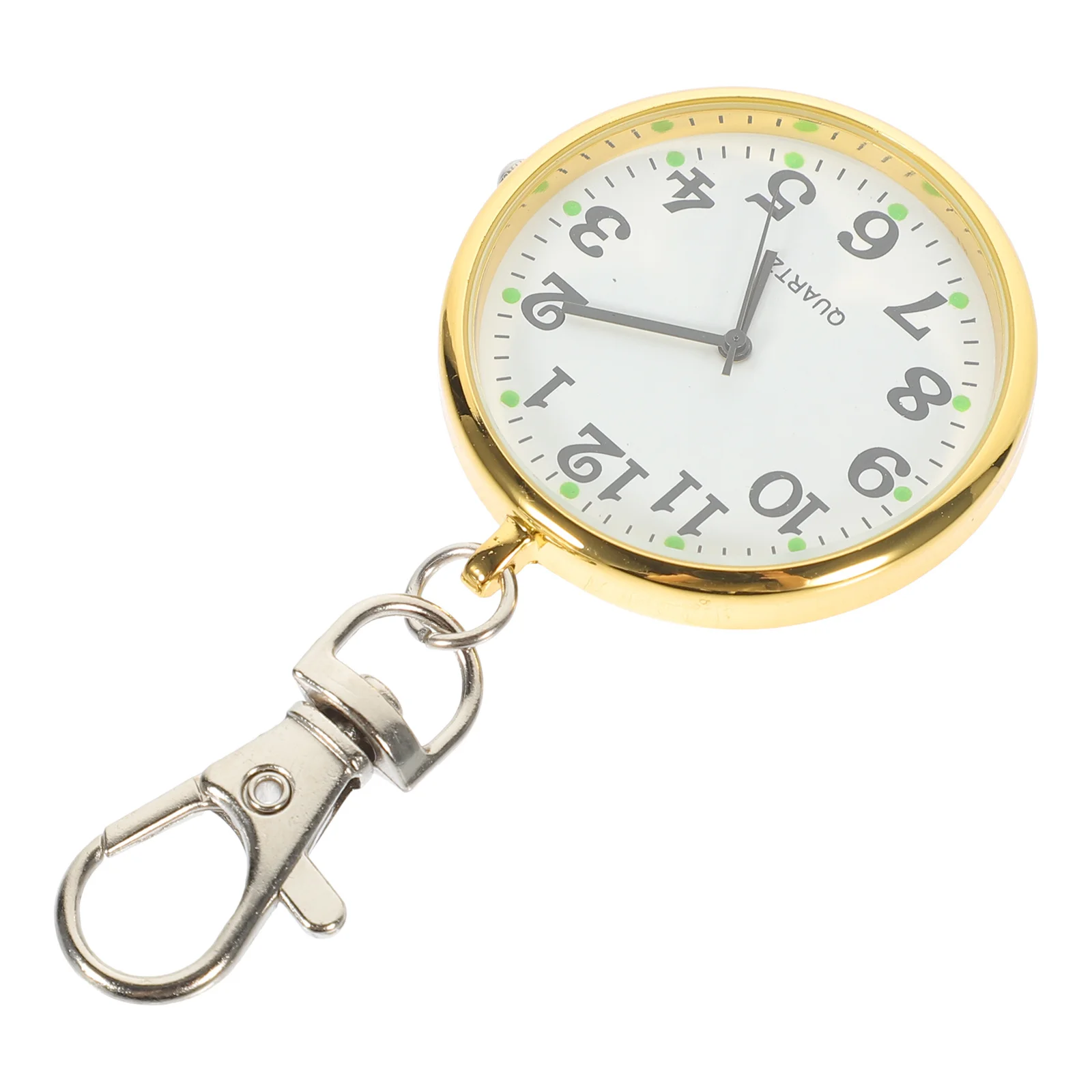 

1Pcs Pocket Watch Keychain Quartz Vintage Alloy Nurse Watch Pendant for Medical Staff Keyring Decoration Vintage Key Ring