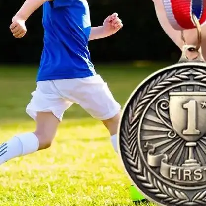 

5cm Metal Victory Medals with Neck Ribbon, 1Pcs, in Gold/Silver/Bronze for Events or Competitions