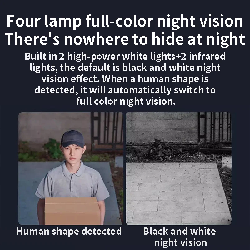 شاومي AW300 كاميرا خارجية ذكية واي فاي 2K كامل اللون للرؤية الليلية IP66 مقاوم للماء كاميرا مراقبة فيديو كاميرا ويب أمن الوطن