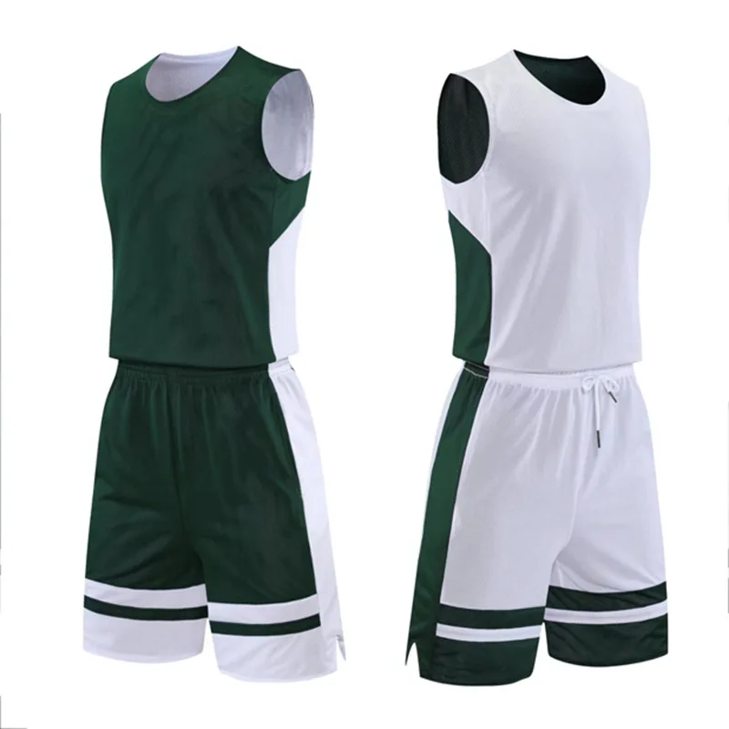 Reversible Basketball Jersey Unisex Customized American Two-sided Wear Jersey Vest Game Training Suit