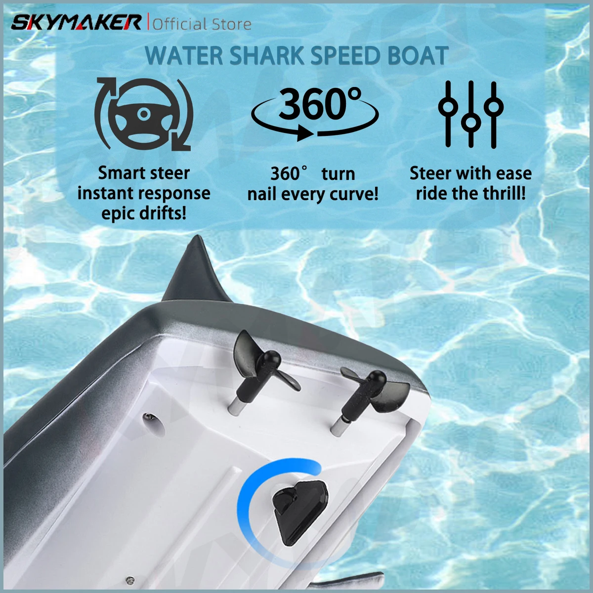 JJRC RC ألعاب القوارب القرش نموذج 2.4G راديو التحكم عن بعد قارب سريع سباق السفينة لعبة المياه الإلكترونية هدية للأطفال الأطفال
