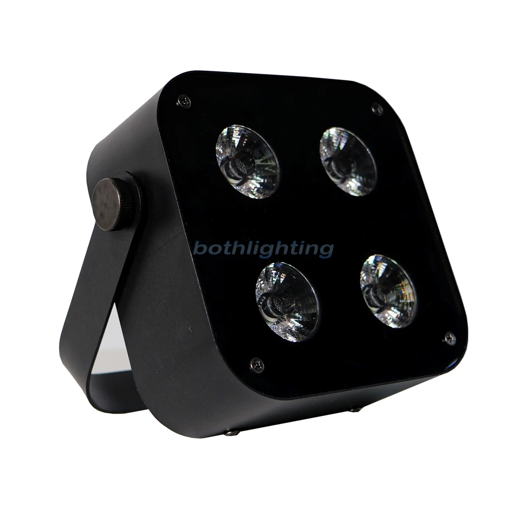 Bothlighting 40pcs with 5cases Battery LED Mini Spotlight IR4 4x12w RGBWA UV Wireless Wedding Uplighting DMX512