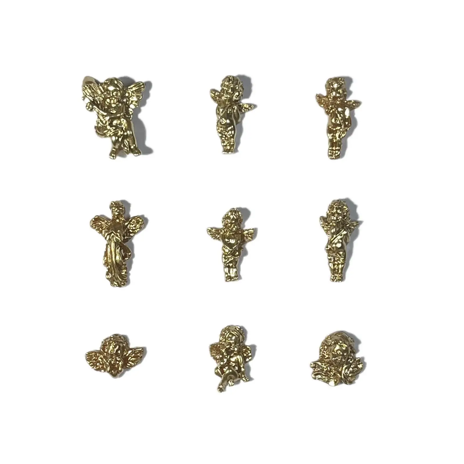 20 ciondoli per unghie mini angelo cartone animato per unghie fai da te che realizzano graziosi mini decorazioni per unghie con retro piatto in resina