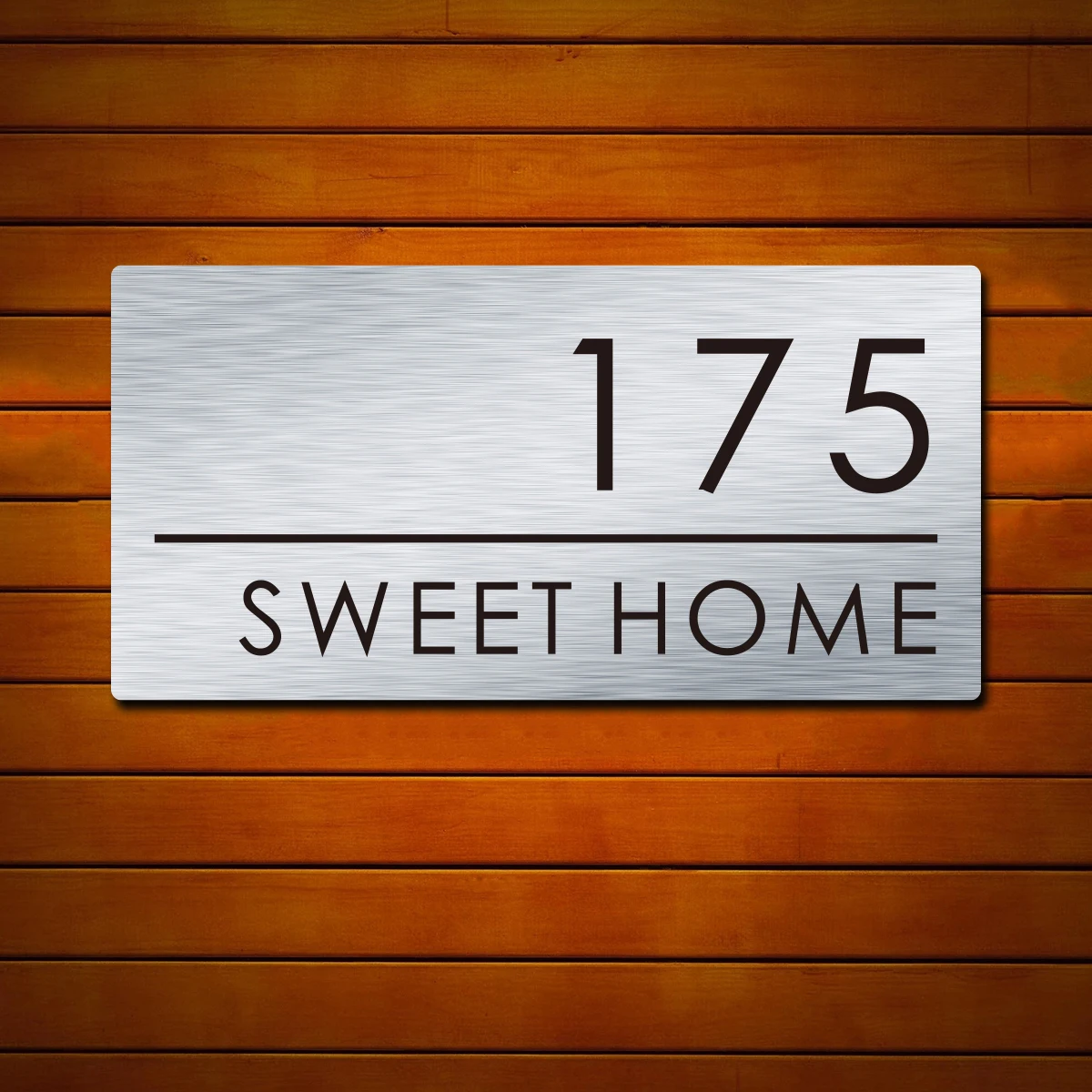 

Personalized Custom Metal Aluminum Modern House Number Floating Sign Door Address Name Plaques Outdoor Name Plates Office Room