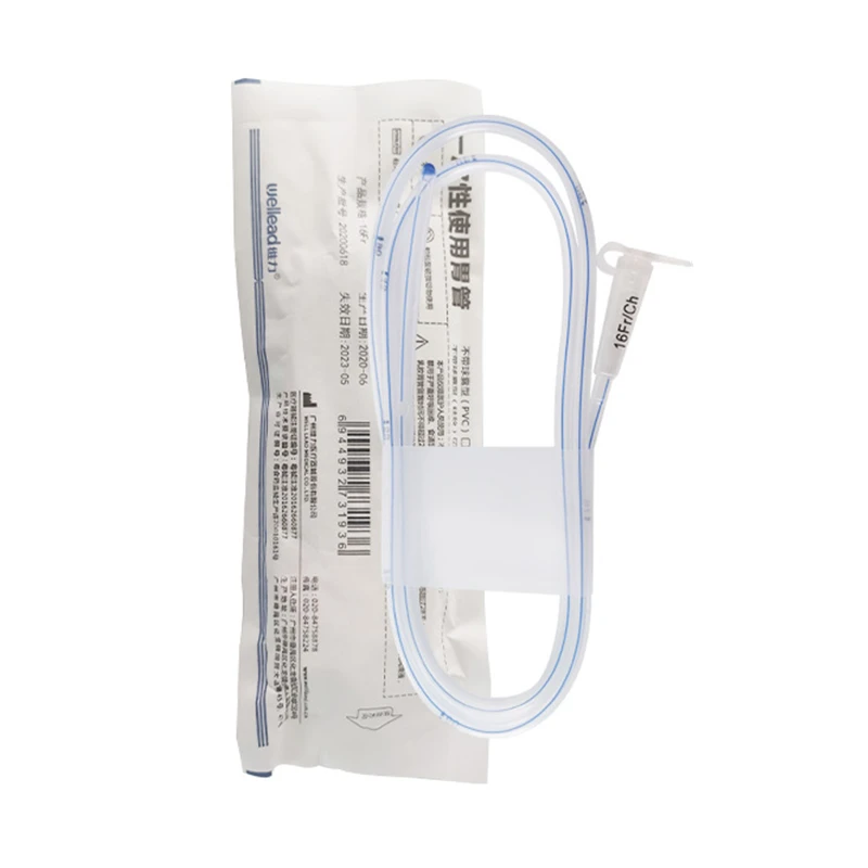 Disposable Gastric Silicone Tube Sterile nasogastric tube Medical Nasogastric Feeding Tube Fr14/Fr16/Fr18 Without Saccule