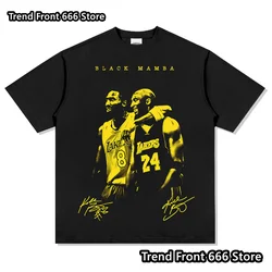 Summer New Arrives Mens Kids Cotton Kobe Memorial Tshirts Trendy Vintage printing Short Sleeve High quality Tops