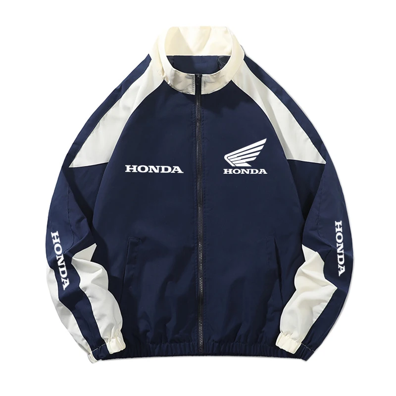 Honda Spring Edition Men's and Women's Racing Jacket -Street Hip-Hop Style Patchwork Color Casual Sports Light Jacket - EU Sizes
