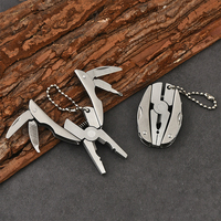 Stainless Steel Outdoor Portable Multitool Pliers Knife Keychain Screwdriver Multi Tools Mini Pliers