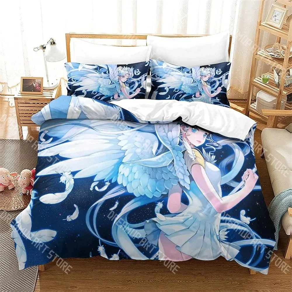 Fashion S-Sailor Anime M-MoonS Bedding Set Single Twin Full Queen King Size Bed Set Kids Bedroom Duvetcover Sets Bed Sheet Set