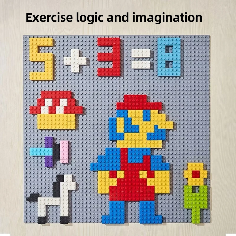 300/1000 PCS DIY Creative Building Blocks Bulk Set Educational Hands-On Parent-Child Urban Classic Bricks Birthday Gift for Kids