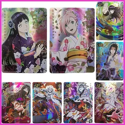 Anime NARUTO Rare SSP SP Refraction Foil Hyuga Hinata Haruno Sakura Sasuke Toys for boys Collectible Cards Birthday Present