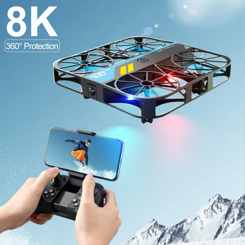 Nowy Mini Dron V37 8K Professinal 4K kamera HD Quadcopter zdalnie sterowany zdalnie sterowany Dron 4K prezent 4DRC