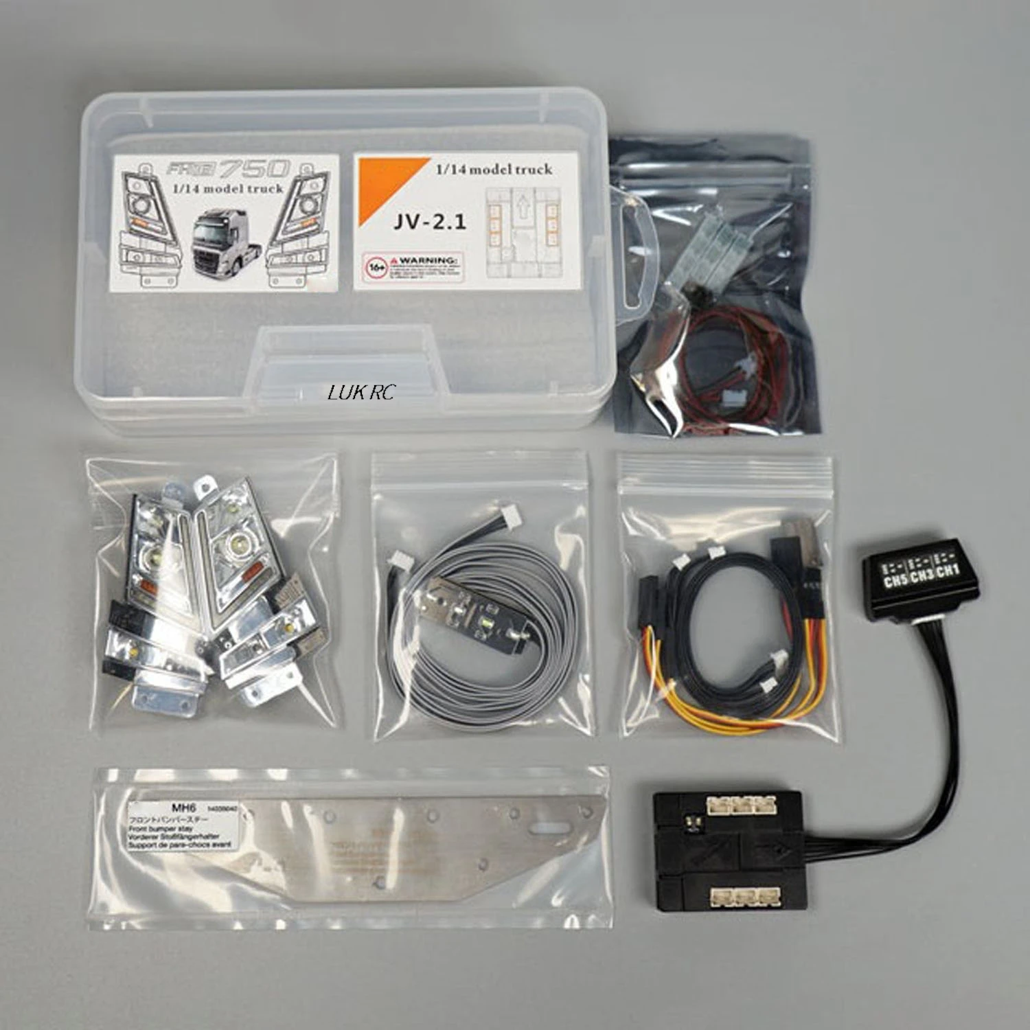 

Передний фонарь MFC-03 01 для радиоуправляемого тягача DIY 1/14 TMY FH16 750 56360 56362, грузовика, светодиодный светильник «сделай сам»
