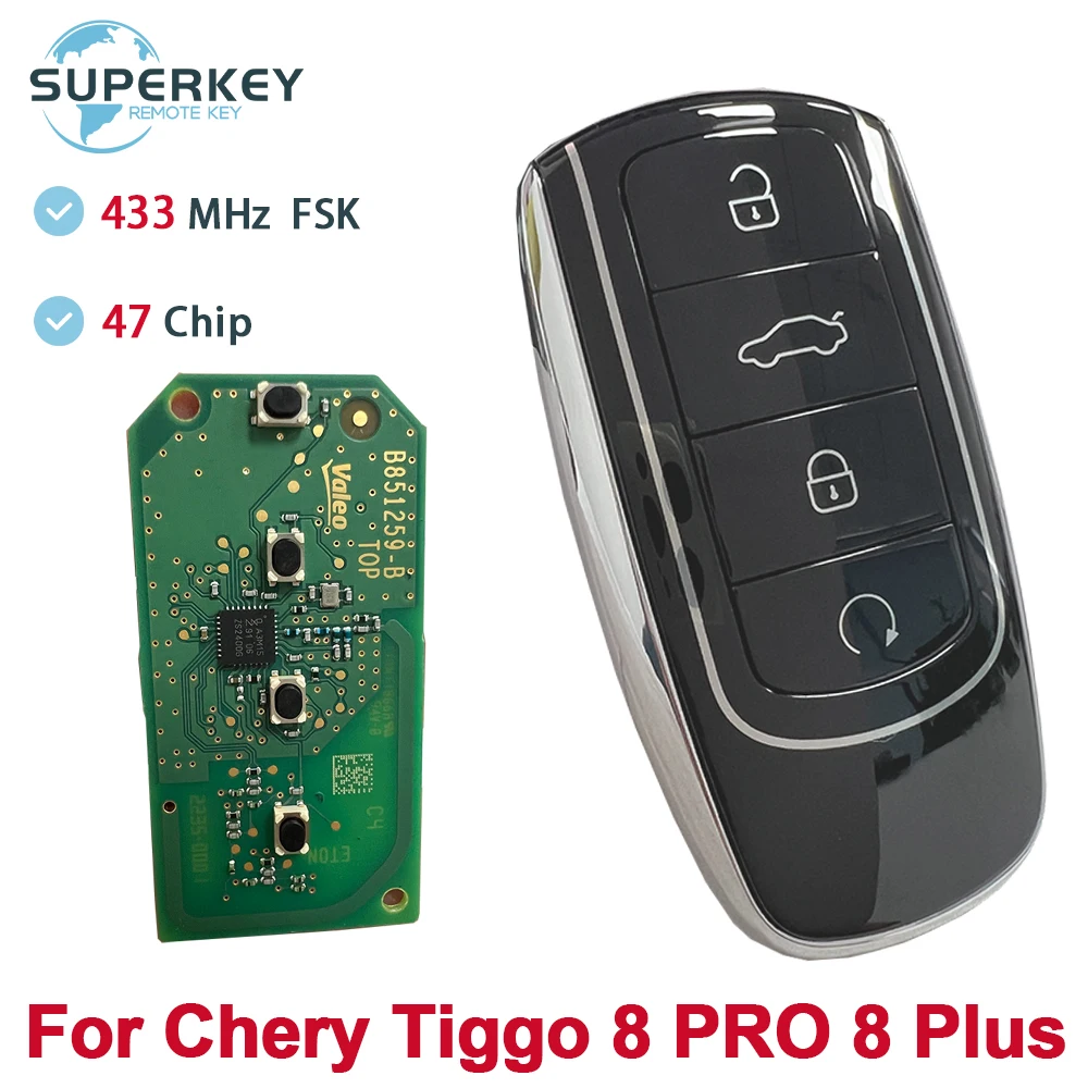 

Original Smart Key 434Mhz ID47Chip Keyless Go Car For Chery Tiggo 6 7 8 Plus Tiggo 8 Pro OMODA Intelligent Remote Key Omoda 5