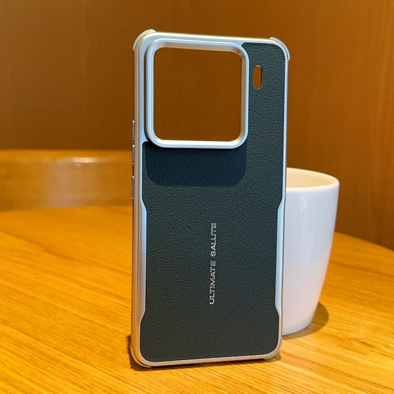 Etui na Xiaomi 15 Pro Antywstrząsowe Rogi Odporne na Upadki Magsafe Galwanizowane Miękkie Skórzane Etui z Przyjemnym Uchwytem