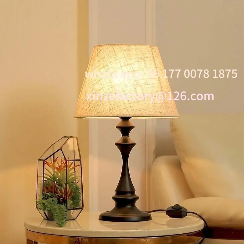 Customizable Bedroom Table Lamp Bedside  Retro Led  Eye Care Night Dimming Office Table Lamps