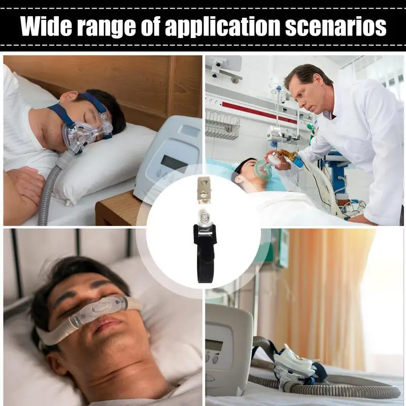 Perlengkapan Trakeostomi Tempat Kanula 4 Buah Adaptor Braket Dudukan Manajemen Konektor untuk Keselamatan Tabung Wanita Pria Tidur