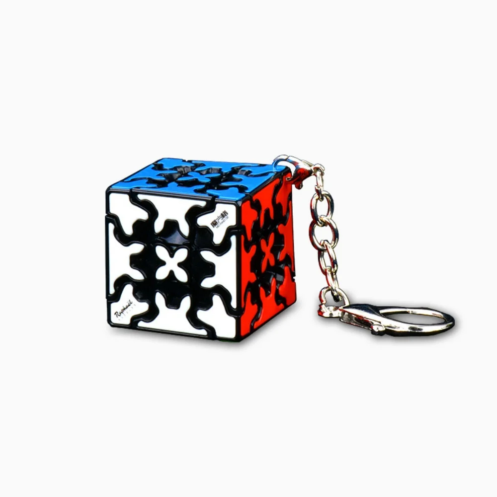 QIYI gantungan kunci Mini 3x3x3 kubus, mainan profesional Puzzle edukasi Cubo Magico, kubus ajaib baru untuk anak-anak, hadiah anak-anak