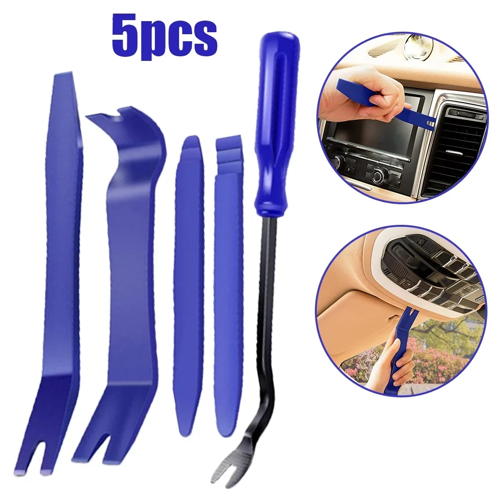 

5PCS/Set Car Dismantle Tools Kit Auto Door Clip Panel Trim Radio Dash Audio Removal Installer Kit For Automobile Hand Tool