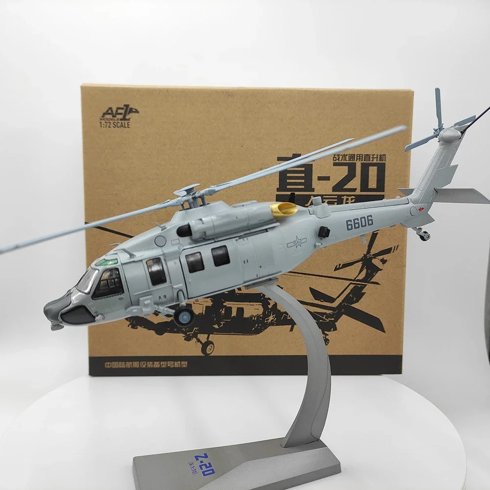 

Diecast AF1 1:72 Scale China Z20 Yunlong Helicopter HongKong Garrison Alloy Aircraft Model Collectible Toy Gift Souvenir Display