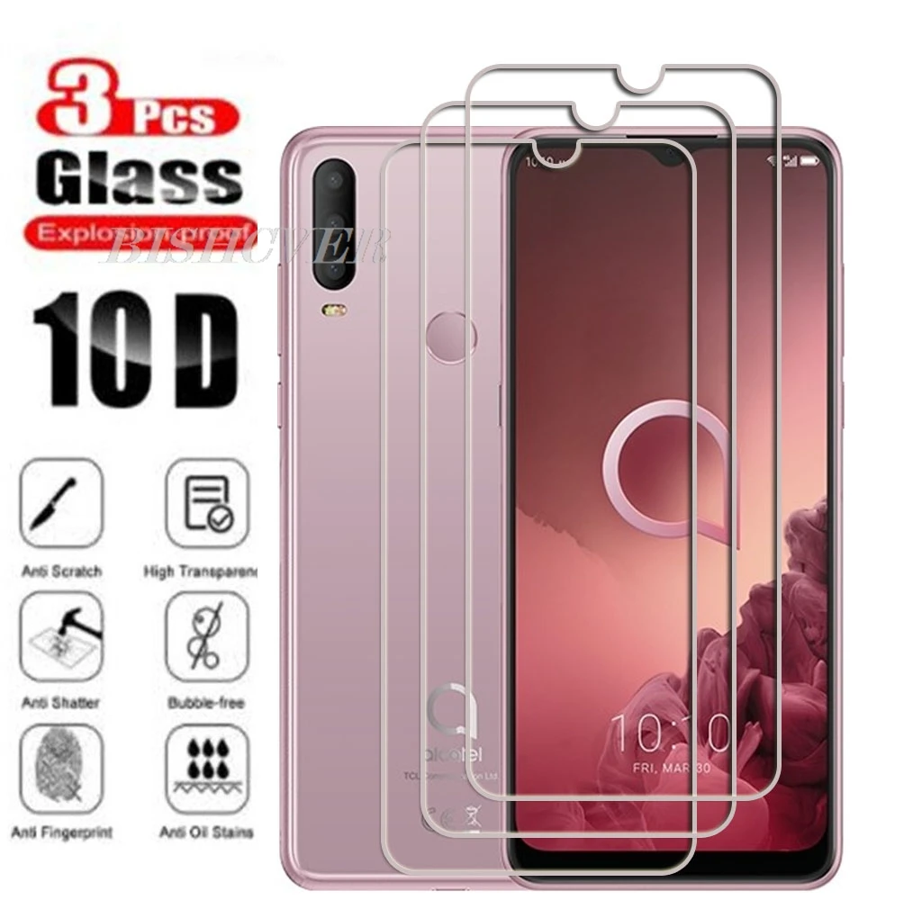 3 шт. закаленное стекло 9H для Alcatel 3X 2019 6,52 дюйма Alcatel3X 5048Y, 5048A 5048I, 5048U Защитная пленка из закаленного стекла