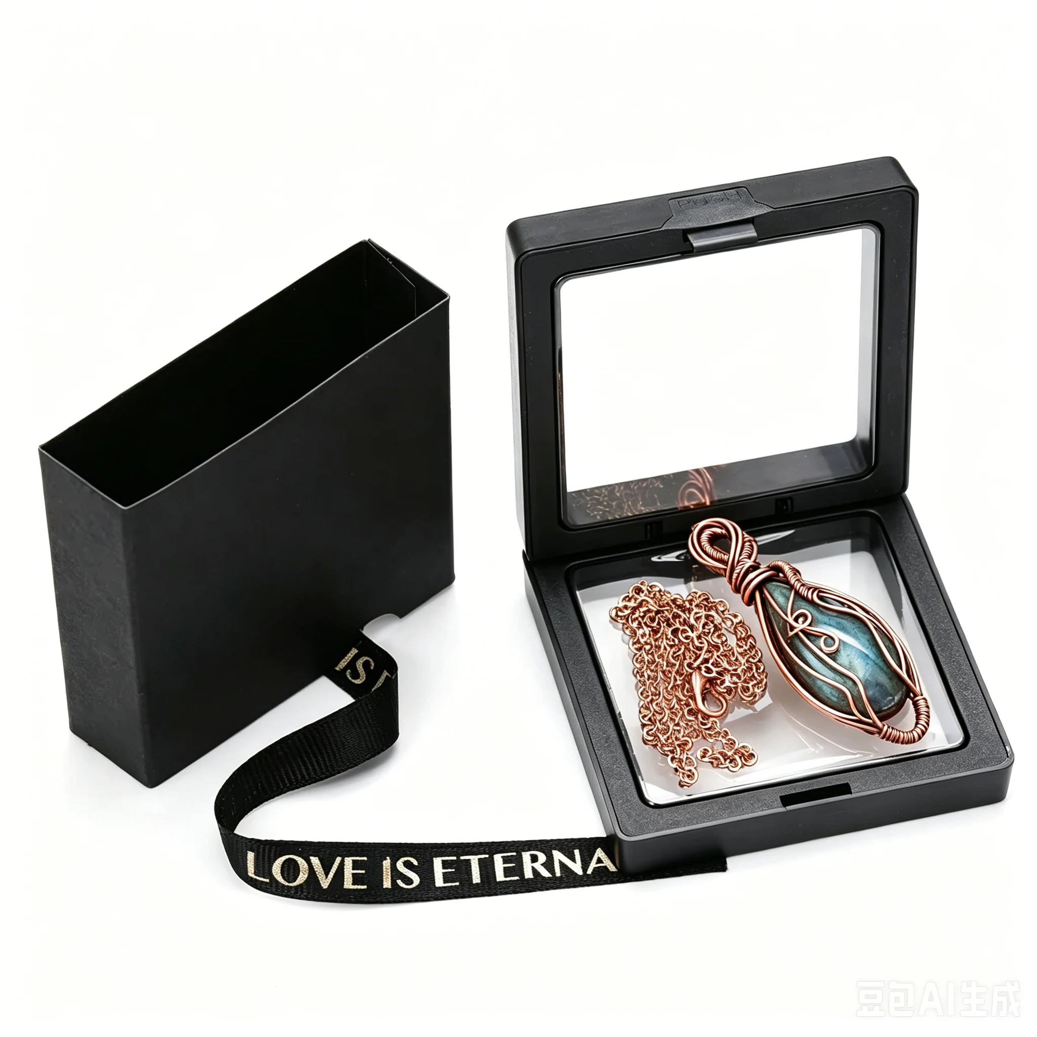 Handmade Copper Wire Wrapped Labradorite Gemstone Pendant Necklace Is Perfect For Spiritual Connection And Intuition For Women