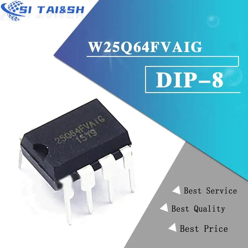 5PCS W25Q64FVAIG W25Q64BVAIG  W25Q64 25Q64FV DIP8