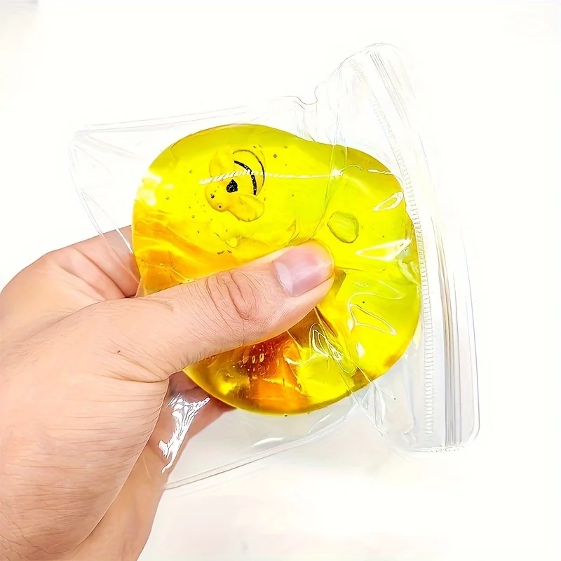 ลูกบอลบีบยางรูปผึ้ง: บีบเพื่อคลายความเครียด ผ่อนคลายด้วยความสนุกสนาน – ของเล่นนุ่มยืดหยุ่นแบบน้ำผึ้ง คืนรูปช้า
