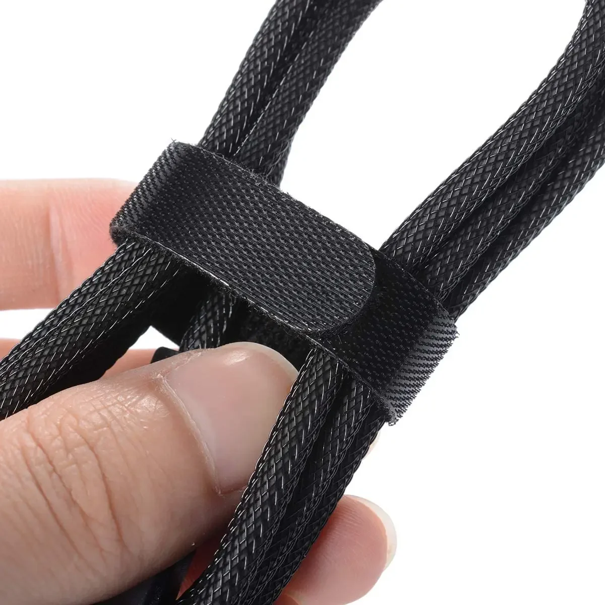100-10PCS Nylon Kabelbinder 15CM Organizer Draht Wickler Haken Schleife Strap auf Ladekabel Kopfhörer Maus kabel Büro Management – Detail 3
