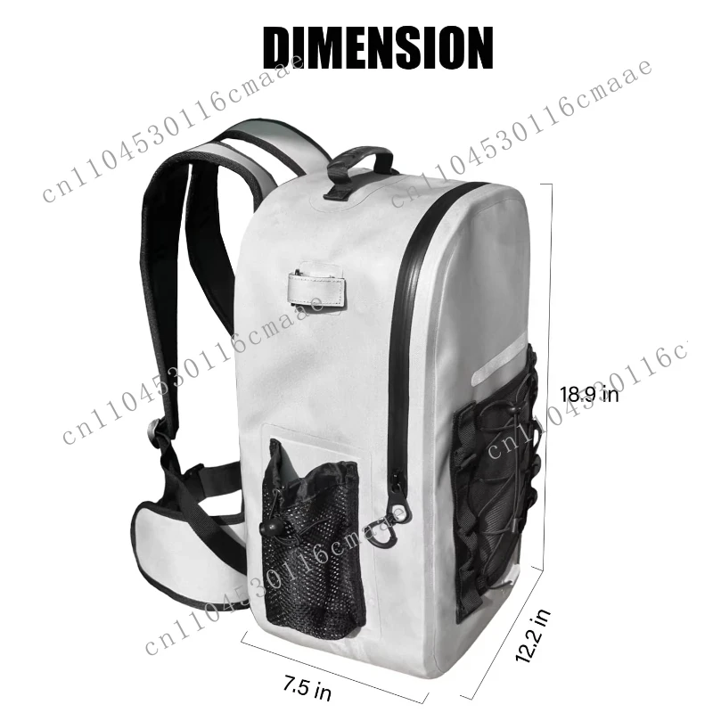 Buffalo Gear Insulated Tarpaulin Backpack Leakproof Camping Outdoor Beach Hiking Fishing Waterproof