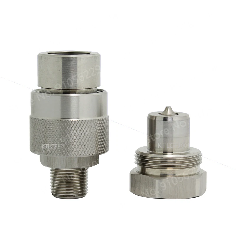 SIZE-B NPT 1/4 3/8 pouce Hydraulique Rapide Accouplement Fermé Rapide En Acier Matériel Plug and Socket Connecteur Kit