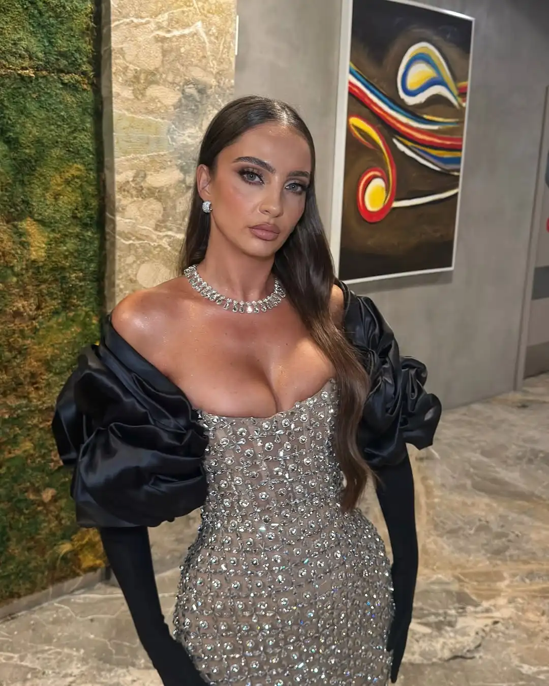 Abiti da ballo per ragazza nera sexy scintillante di lusso 2025 maniche lunghe senza spalline con perline diamanti sirena abito da sera da donna personalizzato