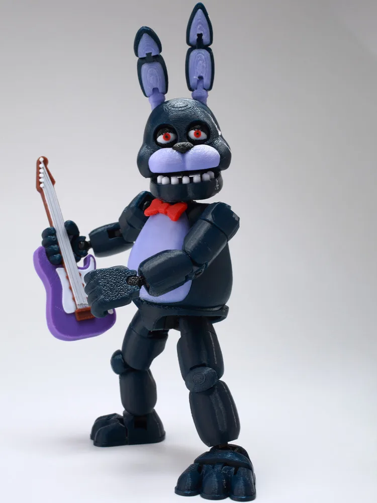 Figurki akcji 9L3D z nadrukiem, gitara, Bonnie, Titan13, Five Nights Security Breach, FNAF, Niedźwiedź, Midnight Harem, ruchome stawy, odłączane elementy — 2