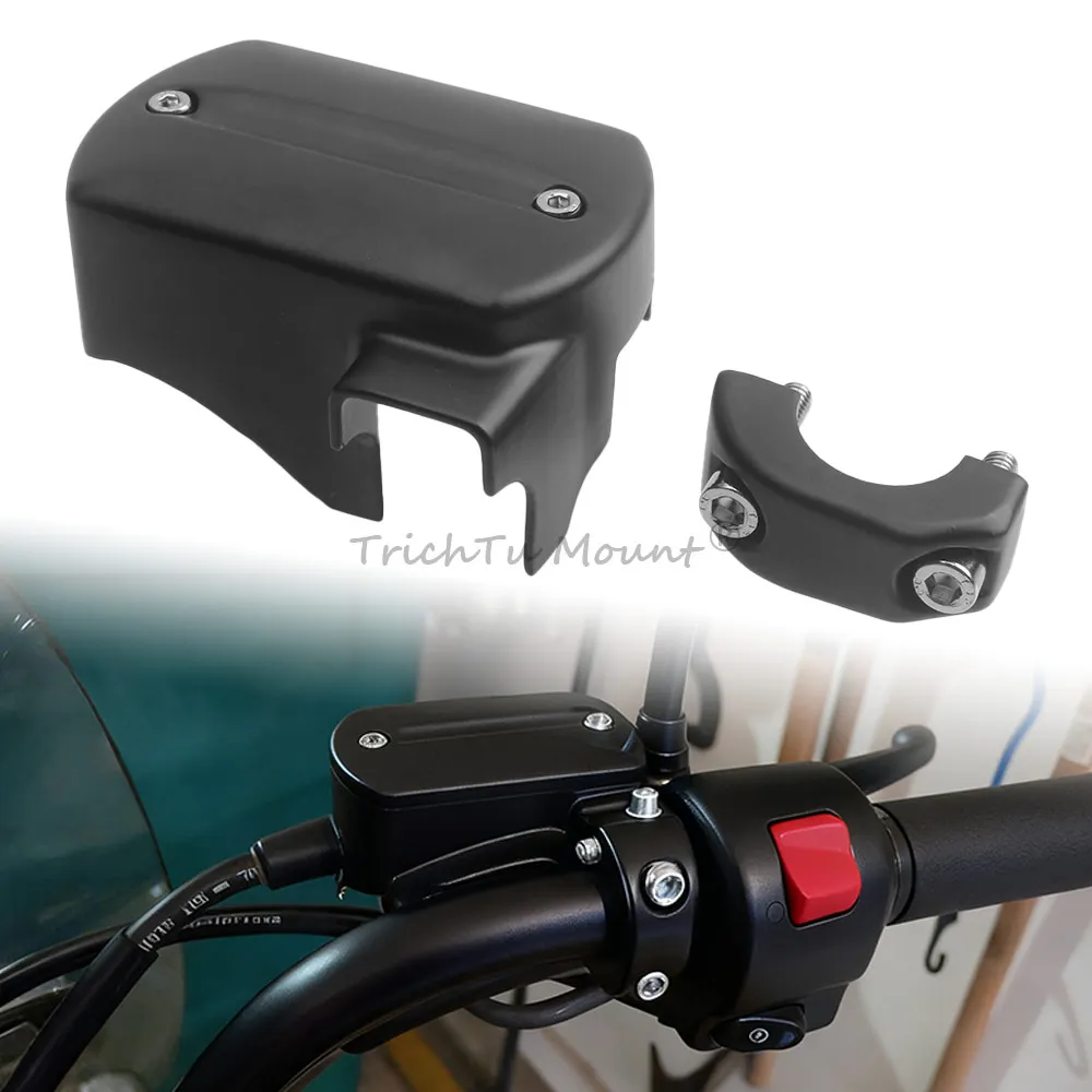 

Brake Fluid Master Cylinder Cover With A Bag Of Screw For Installation Fits For Yamaha V-Star 650 950 1100 1300 2009-2013 Models