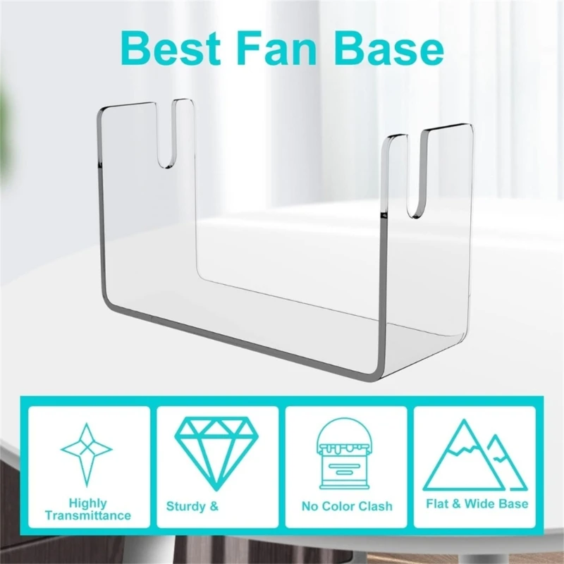 

Transparent Acrylic Folding Fan Stand Clear Handheld Fan Display Base Holder Collectible Paper Fan Bracket Storage Rack