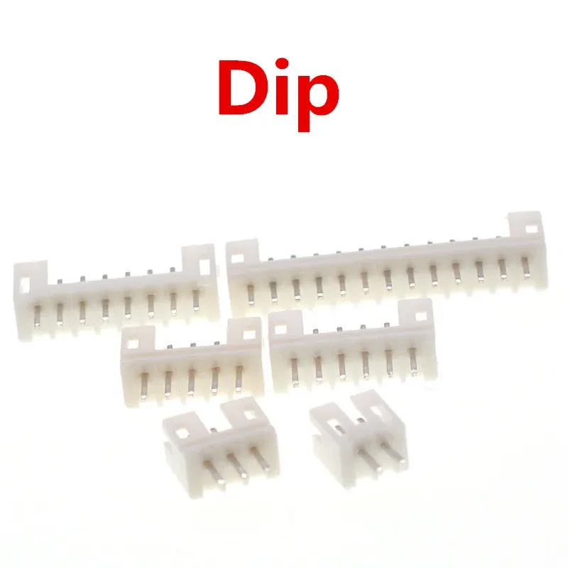 10PCS 1.0 1.25 1.5 2.0 2.54 SH/JST/ZH/PH/XH 1.25MM 2.0MM 2.54MM Male Pin Header Socket Dip/Right Angle SMD 2/3/4/5/6/7/8/9/P Pin