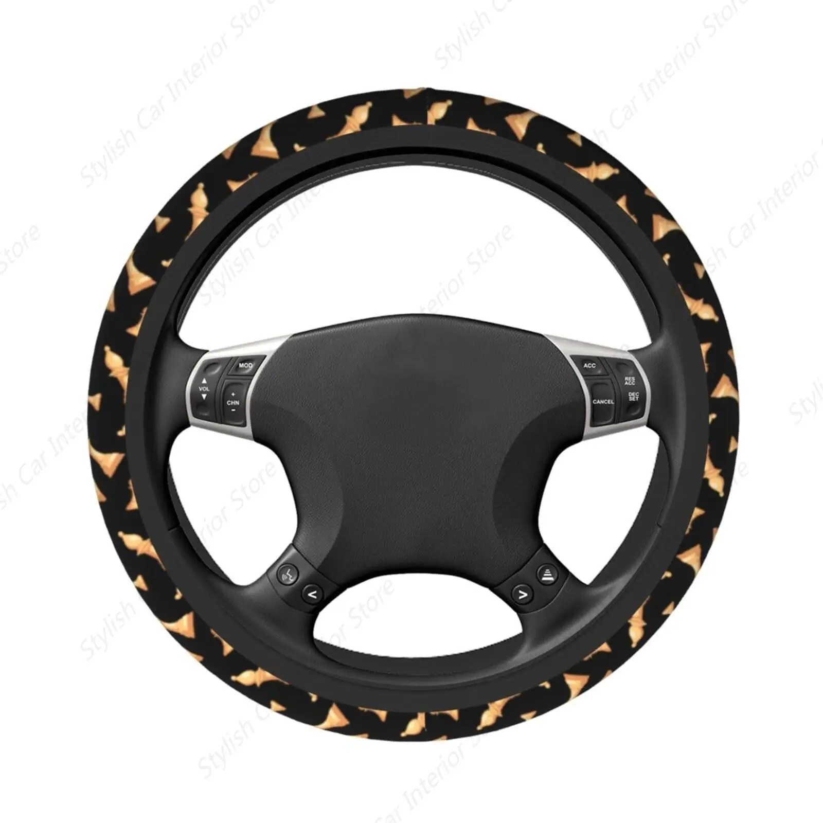 Chess Steering Wheel Cover Auto Steering Wheel Protector 15 inch Fit Auto SUV Vans Trucks