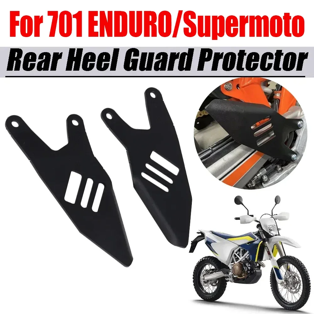 For HUSQVARNA 701 ENDURO 701 Supermoto Footrest Rear Heel Guard Cover Luggage Rack-less Bags Strap Mounting Bracket Accessories