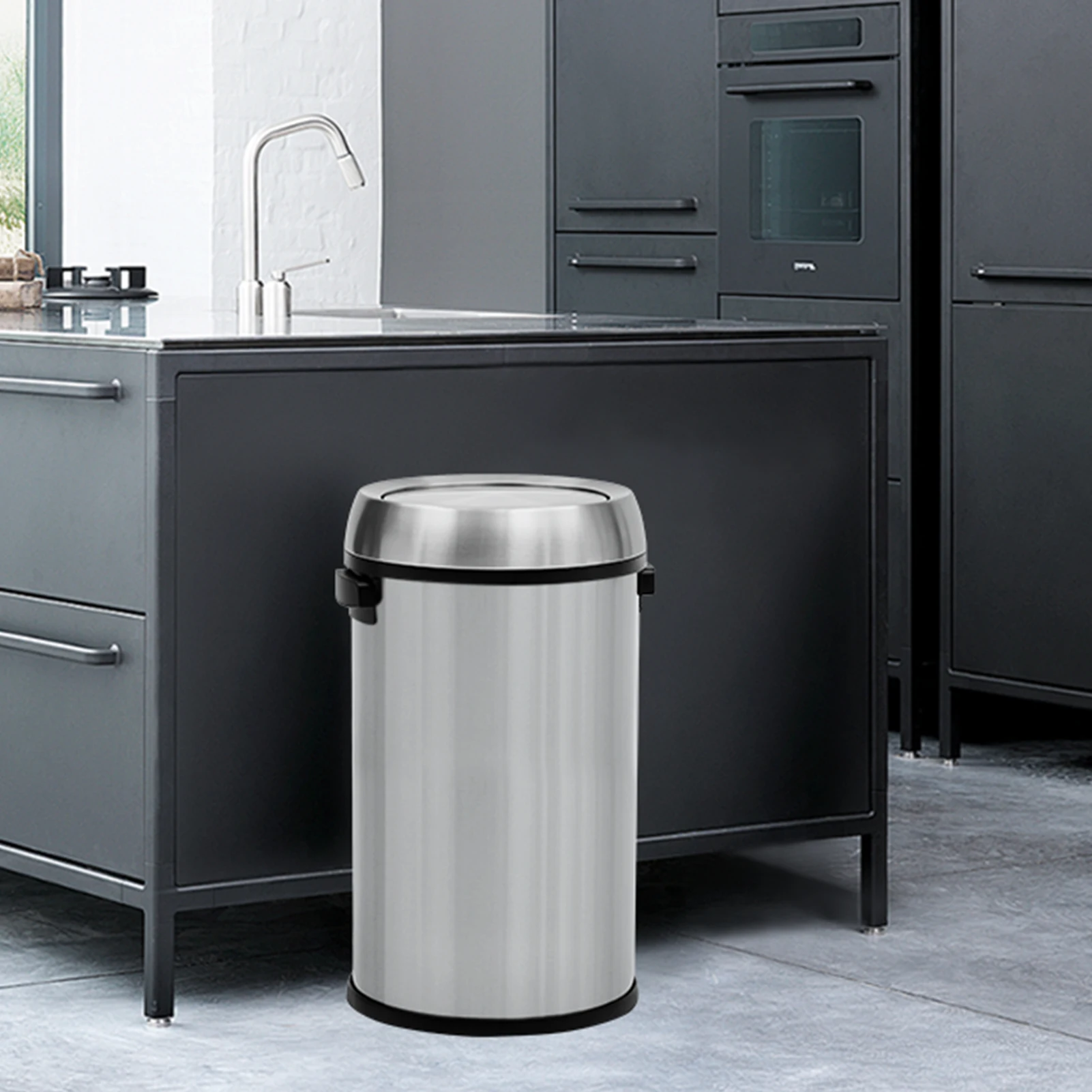 17 Gallon/65 Liter Stainless S - Commercial Kitchen Garbage Can review and price