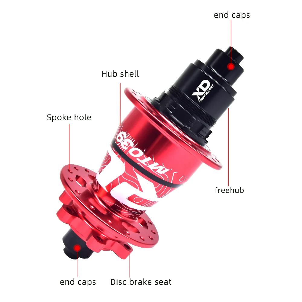 ARC Bicycle Hub 32 Holes 142mm 110mm MT039 HubBearing HG XD Micro Splline Cube for Shimano Sram 10 11 12 Speed bicycle accessori