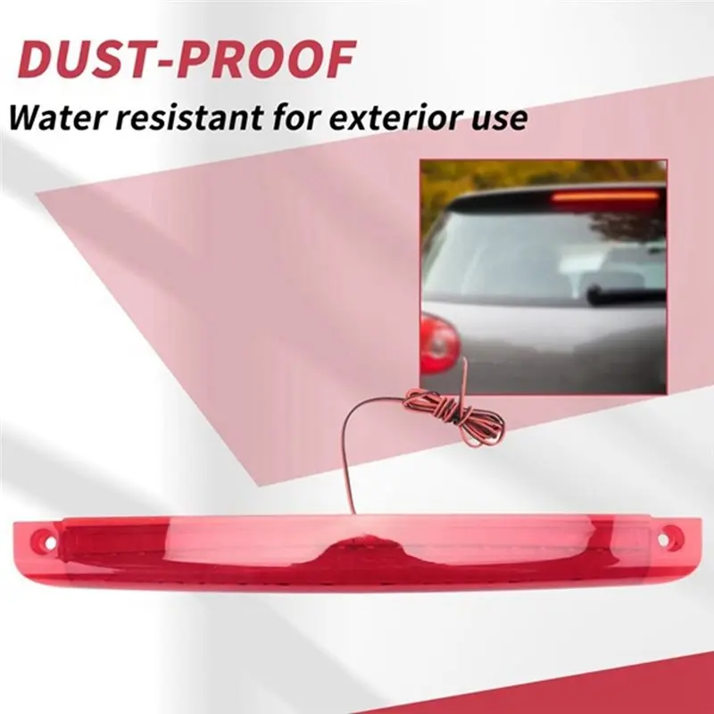 Universal 20-LED Third Brake Light High-Mount Waterproof Light Strip Length Approx Approximately 42Cm