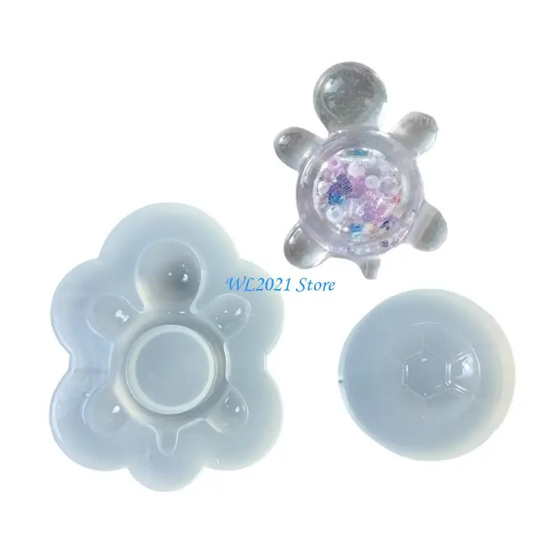 

G5GC 2Pcs Turtles Figurine Molds Premium Silicone Material Ensures Easy Demolding for Creative Homes and Gift Designs
