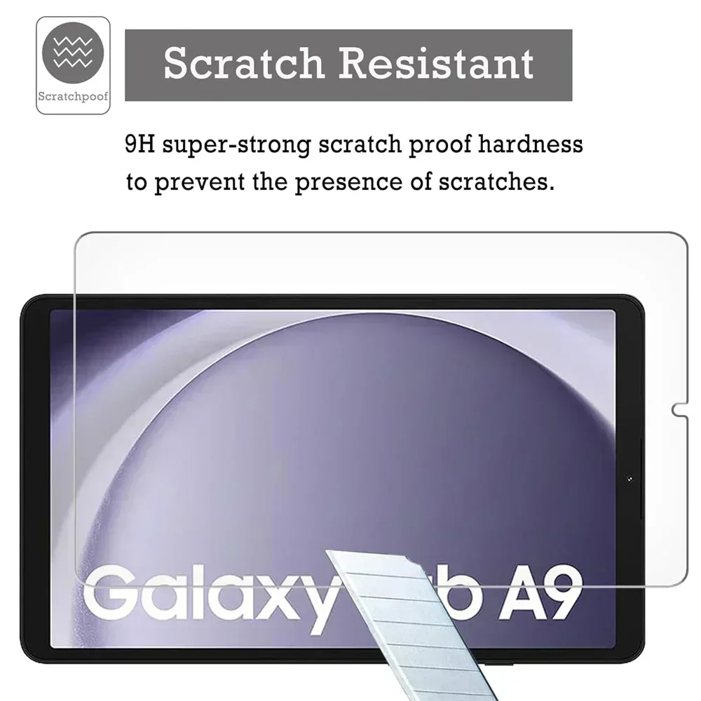 Screen Protector For Samsung Galaxy Tab A9 8.7 Inch Tablet Protective 2023 SM-X110 X115 Scratch Resistant HD Tempered Glass Film
