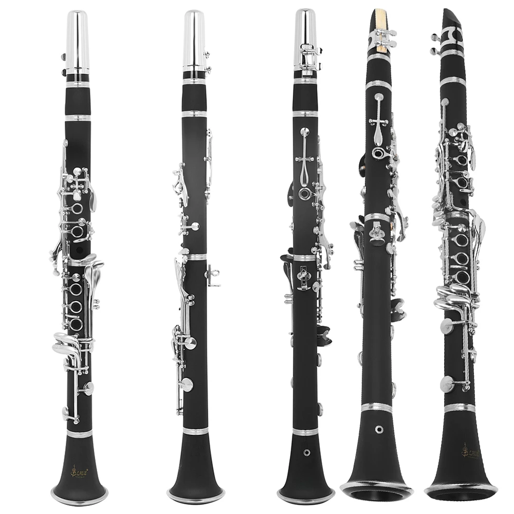 Clarinet 17 Keys Falling Tune B /C Clarinet Bakelite Wooden Clarinette Black with Box Reed Musical Instrument Parts