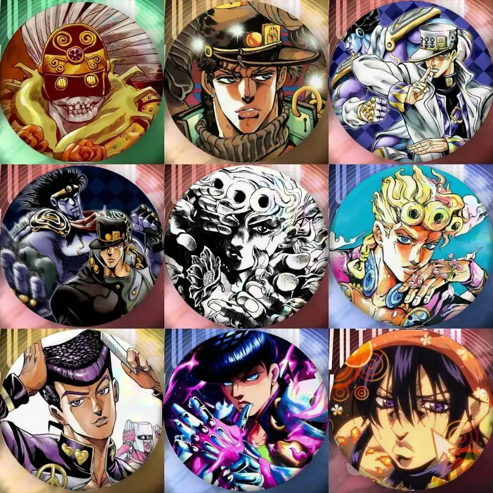Cartoon Characters Jotaro Kujo Lapel Pins DIY Backpack Shirt Jewelry Accessories Brando Joseph Joestar Button Badges Toys Gifts