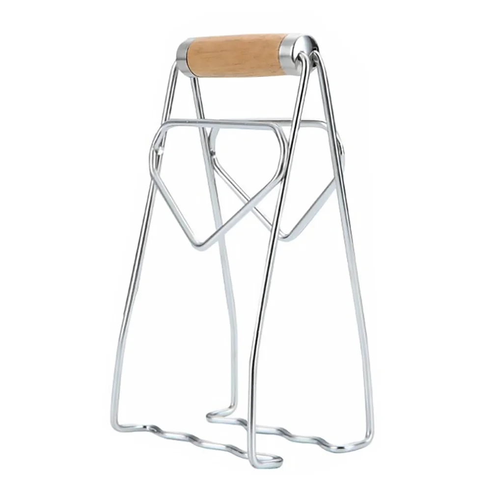 

Anti-scald Tray Clip Stainless Steel Dish Pot Rack Heat Insulation Clamp Pizza Pan Gripper Hot Wood Holder Bowl