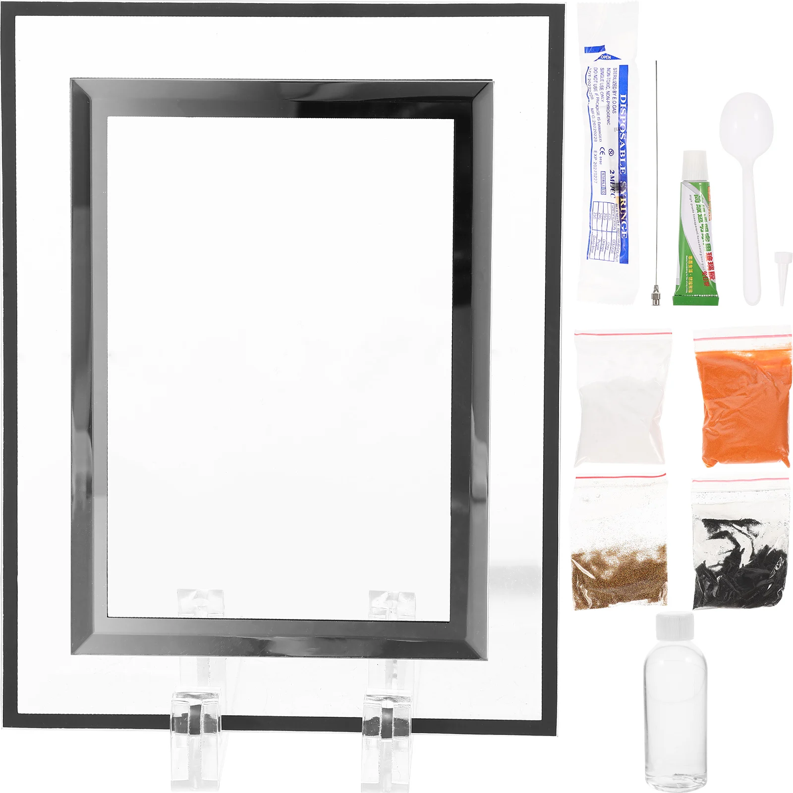 1 مجموعة Diy تتحرك اللوحة ديكور كيت المشهد زخرفة لغرفة المعيشة غرفة نوم مكتب الديكور الرمال المتحركة الفن اللوحة الصورة