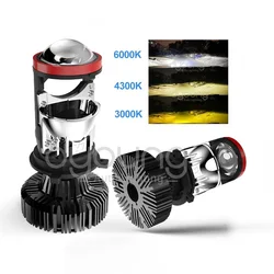 Strong Power 30000LM Y7 H4 Mini Projector Lens Car H4 LED Headlights 3000K 4300K 6000K High Low Beam Turbo Fan Auto LED Lights