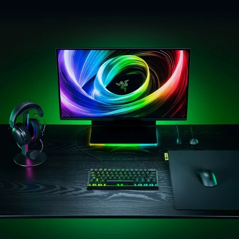 Razer Huntsman V3 Pro Mini,60% Analog Optical Gaming Keyboard,8K Polling Rate,Rapid Trigger,RGB Wired Esports Keyboard for CS2